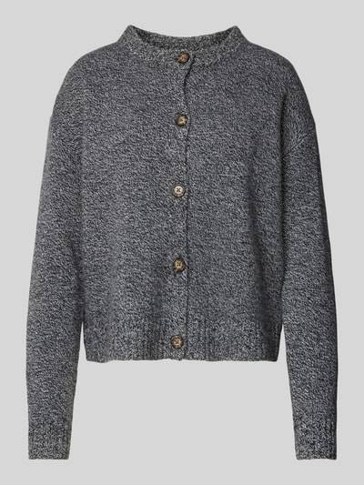 Peek & Cloppenburg Christian Berg WomanStrickjacke aus Wolle mit Rundhalsausschnitt in anthrazit melange Begrenzt auf 3 Tage