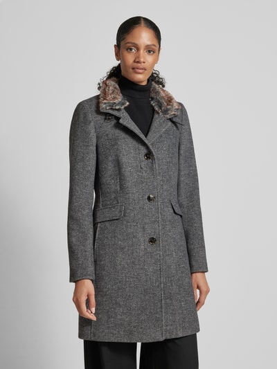 Peek & Cloppenburg Christian Berg Woman SelectionMantel mit Stehkragen in anthrazit melange Fabrikverkauf