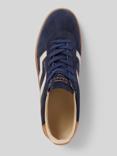 Peek & Cloppenburg GantSneaker aus Leder mit Label-Stitching Modell 'Cuzima' in bleu Günstig kaufen
