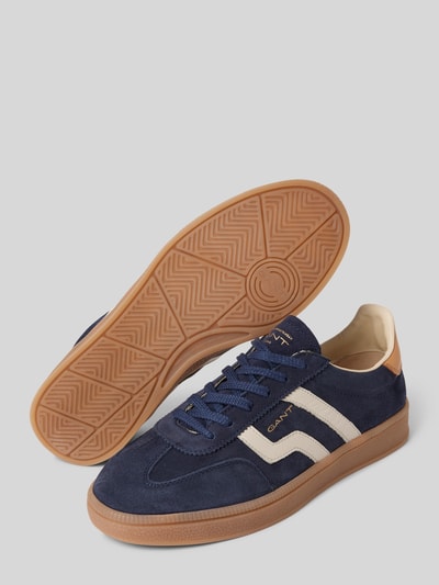 Peek & Cloppenburg GantSneaker aus Leder mit Label-Stitching Modell 'Cuzima' in bleu Günstig kaufen