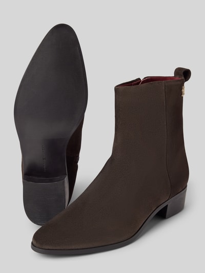 Peek & Cloppenburg Tommy HilfigerStiefel mit Label-Detail in dunkelbraun Großer Ausverkauf