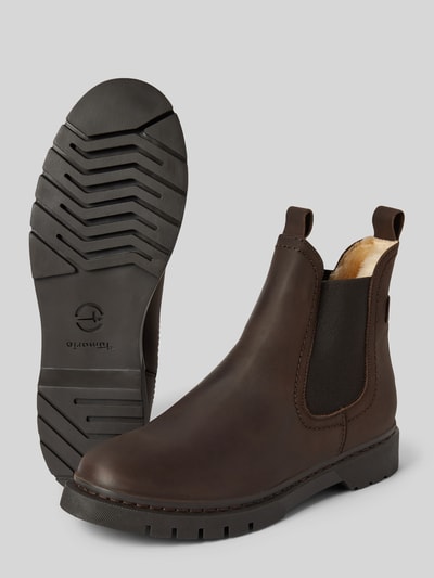 Peek & Cloppenburg TamarisStiefeletten aus Leder mit elastischen Einsätzen in dunkelbraun Flash Sale