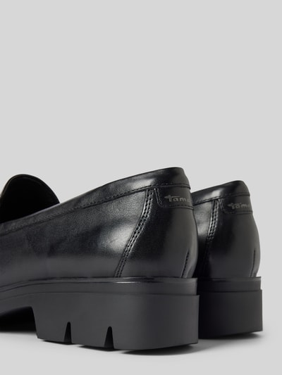 Peek & Cloppenburg TamarisLederloafer mit Schaftbrücke in black Online Outlet