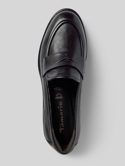 Peek & Cloppenburg TamarisLederloafer mit Schaftbrücke in black Online Outlet
