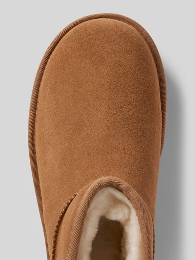 Peek & Cloppenburg UGGBoots aus Leder mit Plateausohle Modell 'CLASSIC ULTRA MINI' in camel Zeitlich begrenztes Angebot