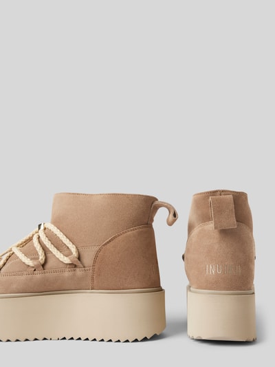 Peek & Cloppenburg INUIKIILederstiefel mit Plateausohle in beige Blitzangebot
