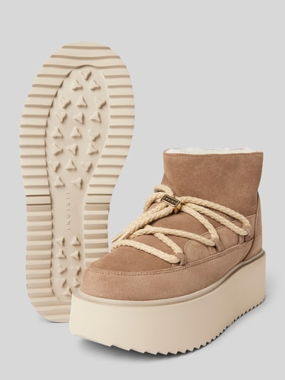 Peek & Cloppenburg INUIKIILederstiefel mit Plateausohle in beige Blitzangebot