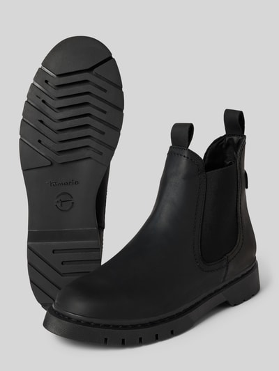 Peek & Cloppenburg TamarisBoots aus Leder mit profilierter Sohle in black Saisonale Angebote