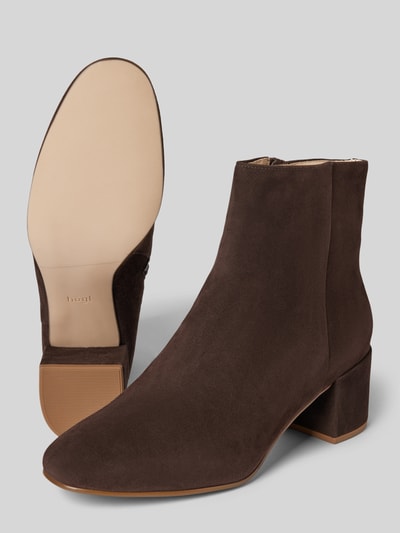 Peek & Cloppenburg HöglAnkle Boots mit Blockabsatz in dunkelbraun Kostenlose Rückgabe