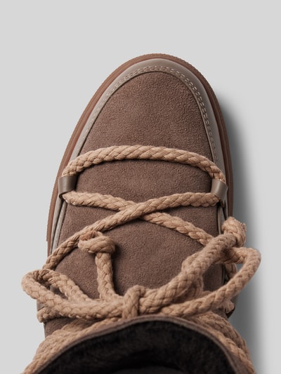Peek & Cloppenburg INUIKIILederstiefel mit Label-Schriftzug in taupe Letzte 2 Tage