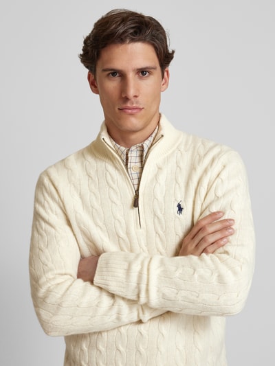 Peek & Cloppenburg Polo Ralph LaurenPullover mit Kaschmiranteil in offwhite Bis zu 60% Rabatt