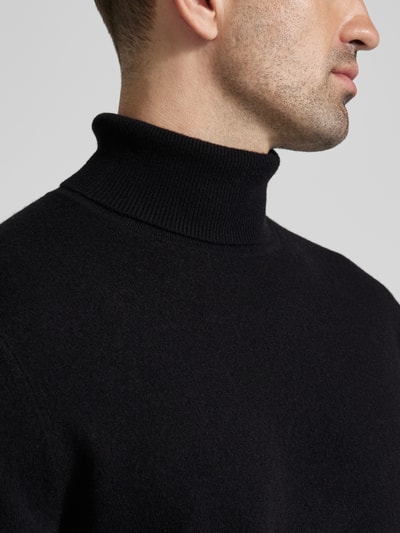Peek & Cloppenburg MCNEALStrickpullover mit Rollkragen in black Bis zu 65% Rabatt