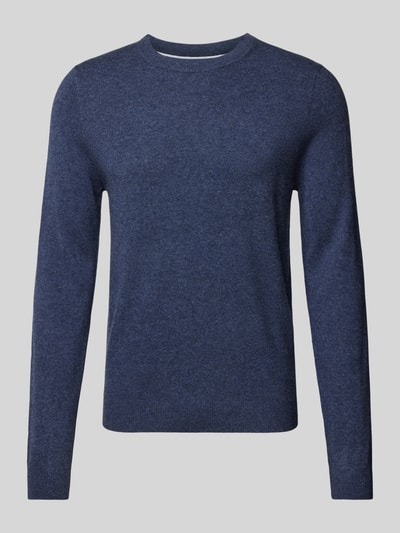 Peek & Cloppenburg MCNEALStrickpullover mit Rundhalsausschnitt in dunkelblau melange Sonderangebot der Fabrik