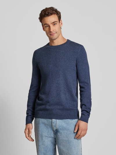 Peek & Cloppenburg MCNEALStrickpullover mit Rundhalsausschnitt in dunkelblau melange Sonderangebot der Fabrik