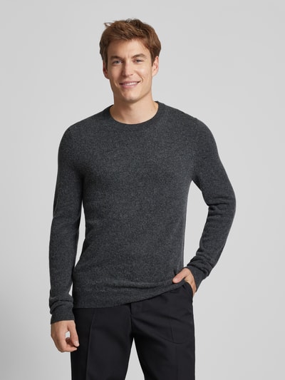 Peek & Cloppenburg MCNEALStrickpullover mit Rundhalsausschnitt in dunkelgrau melange Bis zu 55% Rabatt
