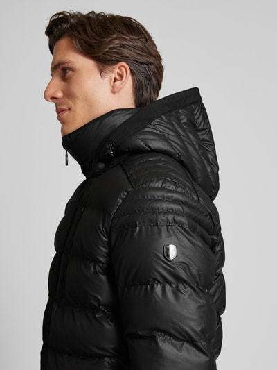 Peek & Cloppenburg WellensteynSteppjacke mit Kapuze Modell 'BLACKJACK' in black Clearance-Verkauf
