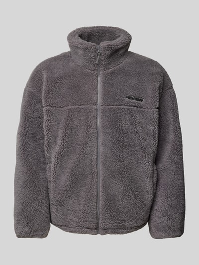 Peek & Cloppenburg REVIEWFleecejacke mit Label-Detail in dunkelgrau Begrenzt auf 3 Tage