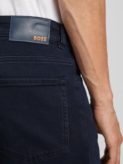 Peek & Cloppenburg BOSS OrangeRegular Fit Jeans mit Label-Applikation Modell 'Re.Maine' in ocean Günstiger Verkauf