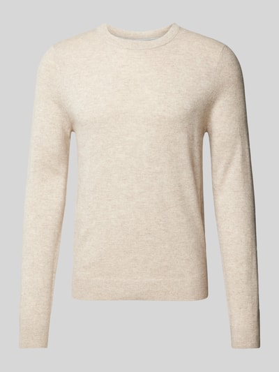 Peek & Cloppenburg MCNEALStrickpullover mit Rundhalsausschnitt in kitt melange Fabrikverkauf