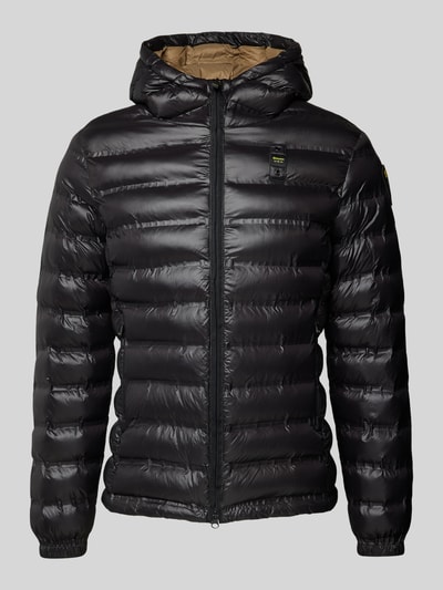 Peek & Cloppenburg Blauer UsaSteppjacke mit Zweiwege-Reißverschluss Modell 'CHARLES' in black Blitzverkäufe