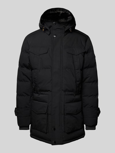 Peek & Cloppenburg WellensteynFunktionsjacke mit Kapuze Modell 'SEAMASTER' in black Fabrik Onlineshop