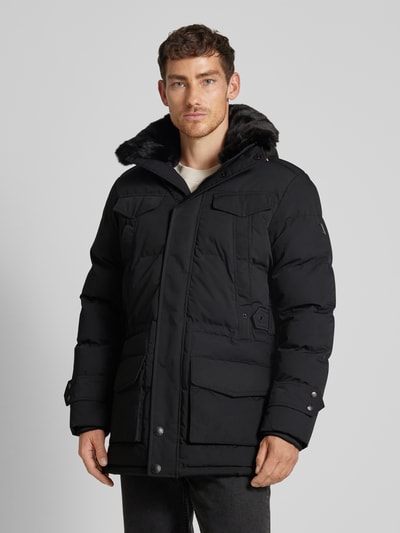 Peek & Cloppenburg WellensteynFunktionsjacke mit Kapuze Modell 'SEAMASTER' in black Fabrik Onlineshop