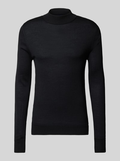 Peek & Cloppenburg Christian Berg MenStrickpullover mit Turtleneck in black Rabatt