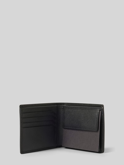 Peek & Cloppenburg HUGOSchlüsselanhänger aus Leder mit Label-Applikationen in black Saisonschlussverkauf