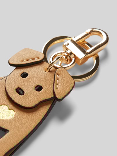 Peek & Cloppenburg SeidenfeltSchlüsselanhänger mit Karabinerverschluss Modell 'My Dog' in camel Black Friday