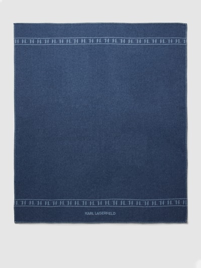 Peek & Cloppenburg Karl LagerfeldDecke mit Label-Details in bleu Tiefpreis