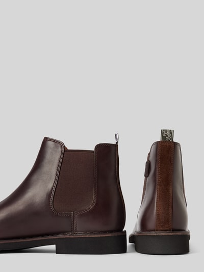 Peek & Cloppenburg Polo Ralph LaurenChelsea Boots aus Leder mit Label-Detail Modell 'TALAN' in dunkelbraun 50% Rabatt mit kostenlosem Versand