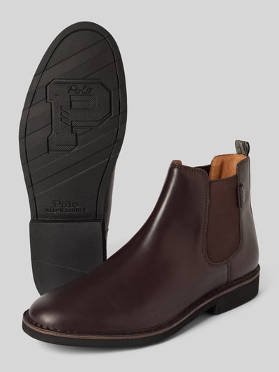 Peek & Cloppenburg Polo Ralph LaurenChelsea Boots aus Leder mit Label-Detail Modell 'TALAN' in dunkelbraun 50% Rabatt mit kostenlosem Versand