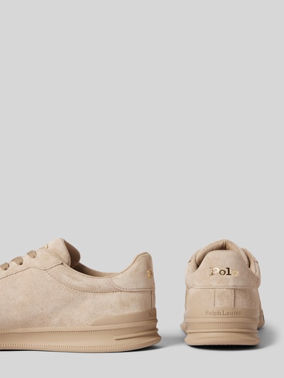 Peek & Cloppenburg Polo Ralph LaurenLedersneaker mit Logo-Prägung in beige Kostenloser Versand international