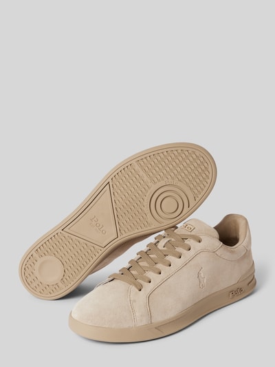 Peek & Cloppenburg Polo Ralph LaurenLedersneaker mit Logo-Prägung in beige Kostenloser Versand international