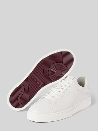 Peek & Cloppenburg GantSneaker aus Leder mit Label-Details in weiss Begrenzt auf 3 Tage