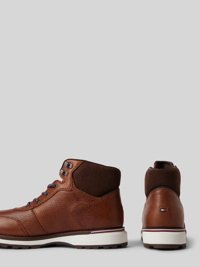 Peek & Cloppenburg Tommy HilfigerLederboots mit Label-Details in cognac 50% Rabatt für begrenzte Zeit