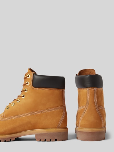 Peek & Cloppenburg TimberlandSchnürboots aus Leder mit Logo-Prägung in sand Outlet