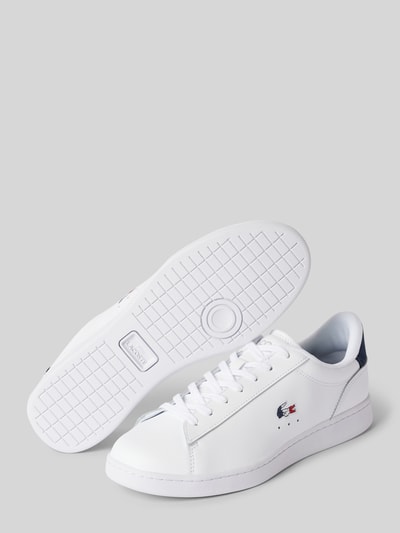 Peek & Cloppenburg LacosteLedersneaker mit Logo-Stitching Modell 'CARNABY' in weiss Hotsell