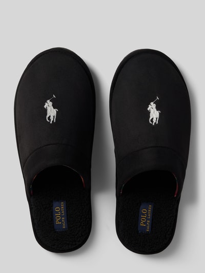 Peek & Cloppenburg Polo Ralph LaurenSlides mit Logo-Stitching Modell 'KLARENCE' in black Fabrikverkauf