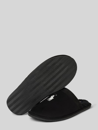 Peek & Cloppenburg Polo Ralph LaurenSlides mit Logo-Stitching Modell 'KLARENCE' in black Fabrikverkauf