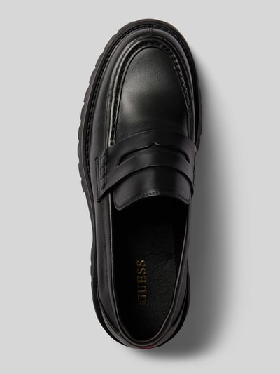 Peek & Cloppenburg GuessLederloafers mit Blockabsatz Modell 'GORIZIA' in black Meist gekauft