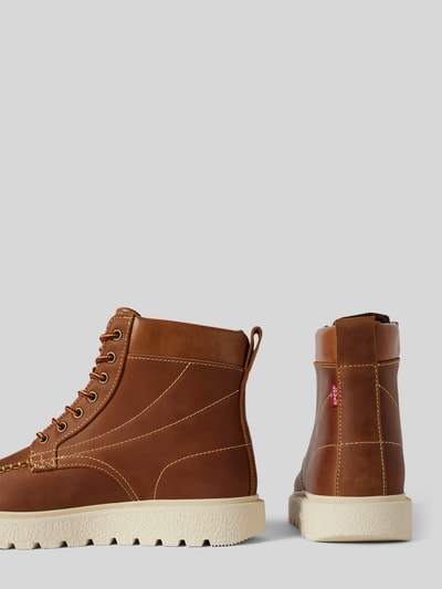 Peek & Cloppenburg Levi’s® Acc.Boots aus Leder mit Schnürung Model 'ABNER' in mittelbraun Kostenloser Versand