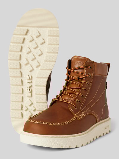 Peek & Cloppenburg Levi’s® Acc.Boots aus Leder mit Schnürung Model 'ABNER' in mittelbraun Kostenloser Versand