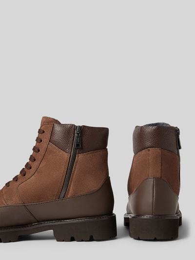 Peek & Cloppenburg JOOP! SHOESBoots mit Label-Prägung Modell 'velluto misto hektor' in mittelbraun Limitierter Zeitrabatt