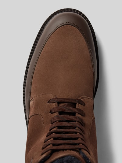 Peek & Cloppenburg JOOP! SHOESBoots mit Label-Prägung Modell 'velluto misto hektor' in mittelbraun Limitierter Zeitrabatt