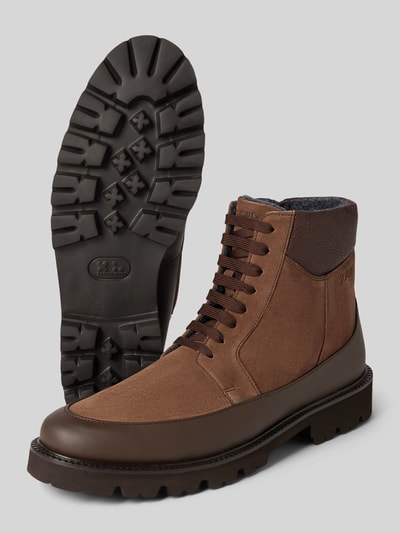Peek & Cloppenburg JOOP! SHOESBoots mit Label-Prägung Modell 'velluto misto hektor' in mittelbraun Limitierter Zeitrabatt