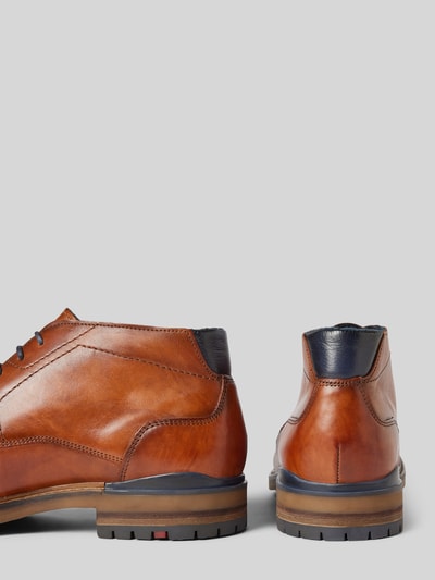 Peek & Cloppenburg LloydLederderby mit Ziernähten Modell 'HENGELO' in cognac Flash Sale