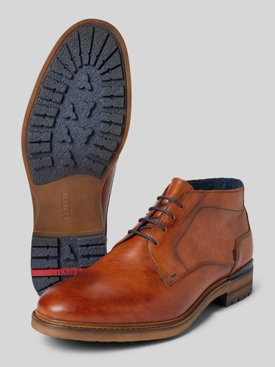 Peek & Cloppenburg LloydLederderby mit Ziernähten Modell 'HENGELO' in cognac Flash Sale