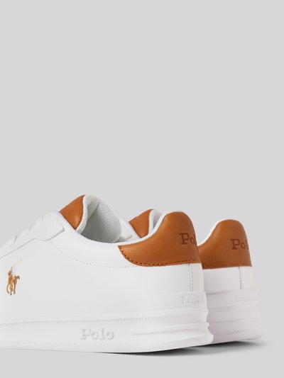 Peek & Cloppenburg Polo Ralph LaurenLedersneaker mit Label-Details in weiss Cyber Monday