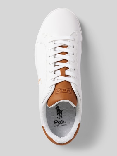 Peek & Cloppenburg Polo Ralph LaurenLedersneaker mit Label-Details in weiss Cyber Monday